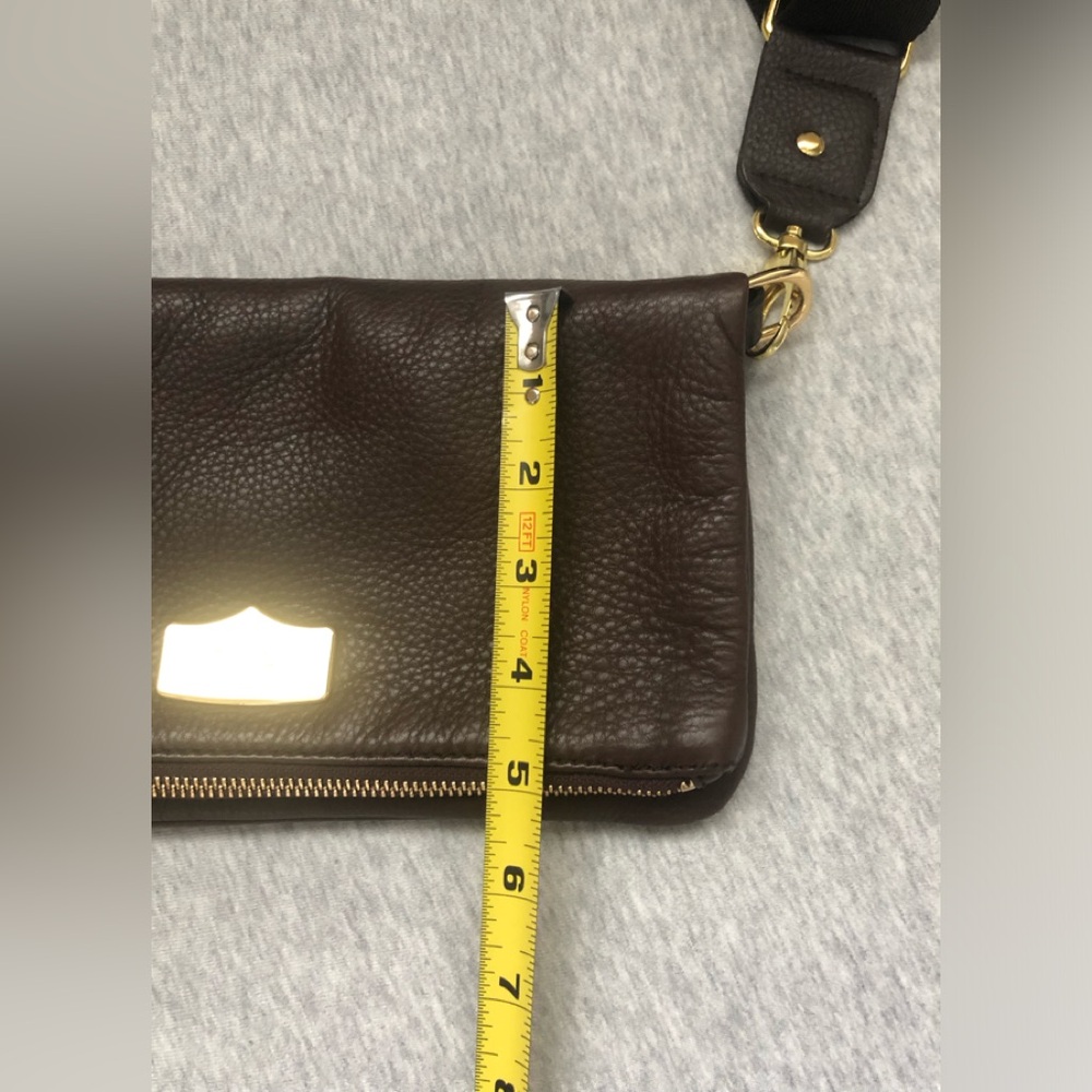 Lauren Ralph Lauren Leather Ralph Mini Crossbody Bag Brown - Picture 14 of 14